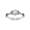 Load image into Gallery viewer, entwined-celtic-pear-shaped-love-knot-pink-sapphire-engagement-ring-in-white-gold-FD9306PERGSADRPI-NL-WG