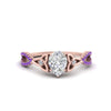 Load image into Gallery viewer, entwined-celtic-pear-shaped-love-knot-purple-topaz-engagement-ring-in-rose-gold-FD9306PERGVITO-NL-RG