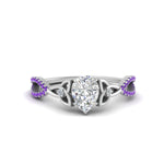 Load image into Gallery viewer, entwined-celtic-pear-shaped-love-knot-purple-topaz-engagement-ring-in-white-gold-FD9306PERGVITO-NL-WG
