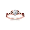 Load image into Gallery viewer, entwined-celtic-pear-shaped-love-knot-ruby-engagement-ring-in-rose-gold-FD9306PERGRUDR-NL-RG