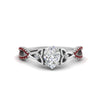 Load image into Gallery viewer, entwined-celtic-pear-shaped-love-knot-ruby-engagement-ring-in-white-gold-FD9306PERGRUDR-NL-WG