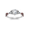 Load image into Gallery viewer, entwined-celtic-pear-shaped-love-knot-ruby-engagement-ring-in-white-gold-FD9306PERGRUDR-NL-WG
