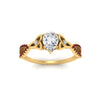 Load image into Gallery viewer, entwined-celtic-pear-shaped-love-knot-ruby-engagement-ring-in-yellow-gold-FD9306PERGRUDR-NL-YG