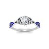Load image into Gallery viewer, entwined-celtic-pear-shaped-love-knot-sapphire-engagement-ring-in-white-gold-FD9306PERGSABL-NL-WG