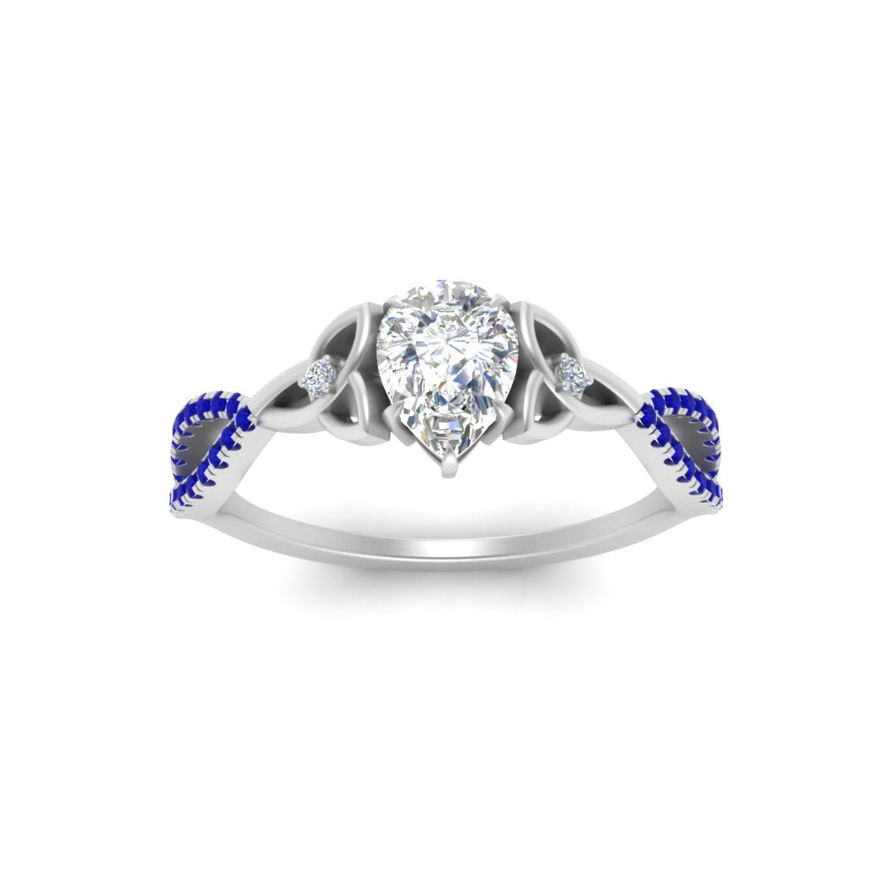 entwined-celtic-pear-shaped-love-knot-sapphire-engagement-ring-in-white-gold-FD9306PERGSABL-NL-WG