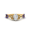 Load image into Gallery viewer, entwined-celtic-pear-shaped-love-knot-sapphire-engagement-ring-in-yellow-gold-FD9306PERGSABL-NL-YG