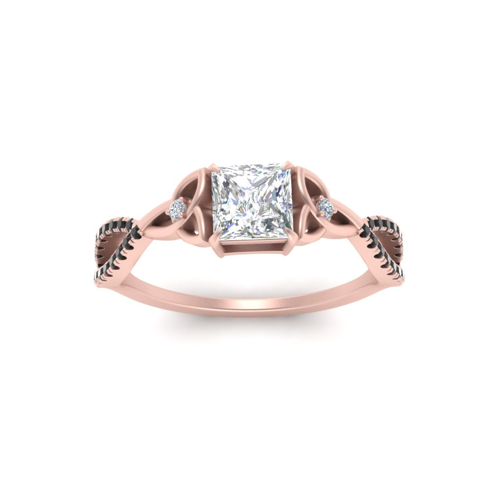 entwined-celtic-princess-cut-love-knot-black-diamond-engagement-ring-in-rose-gold-FD9306PRRGBLACK-NL-RG