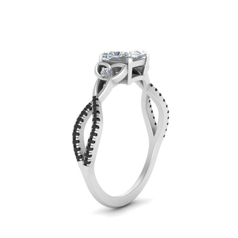 entwined-celtic-princess-cut-love-knot-black-diamond-engagement-ring-in-white-gold-FD9306PRRGBLACK-NL-WG