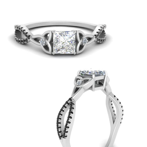 entwined-celtic-princess-cut-love-knot-black-diamond-engagement-ring-in-white-gold-FD9306PRRGBLACK-NL-WG