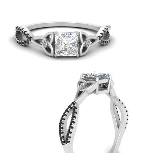 entwined-celtic-princess-cut-love-knot-black-diamond-engagement-ring-in-white-gold-FD9306PRRGBLACK-NL-WG