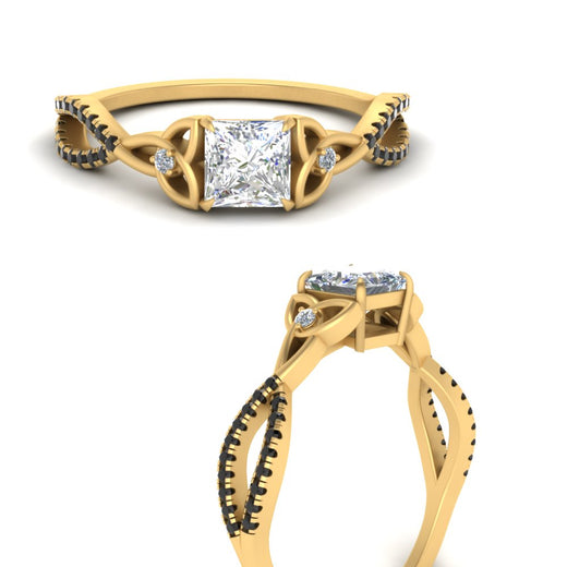 entwined-celtic-princess-cut-love-knot-black-diamond-engagement-ring-in-yellow-gold-FD9306PRRGBLACK-NL-YG