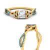 Load image into Gallery viewer, entwined-celtic-princess-cut-love-knot-blue-topaz-engagement-ring-in-yellow-gold-FD9306PRRGICBLTO-NL-YG