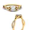 Load image into Gallery viewer, entwined-celtic-princess-cut-love-knot-diamond-engagement-ring-in-yellow-gold-FD9306PRR-NL-YG