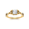 Load image into Gallery viewer, entwined-celtic-princess-cut-love-knot-diamond-engagement-ring-in-yellow-gold-FD9306PRR-NL-YG
