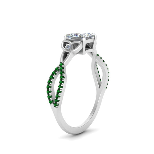 entwined-celtic-princess-cut-love-knot-emerald-engagement-ring-in-white-gold-FD9306PRRGEMGR-NL-WG