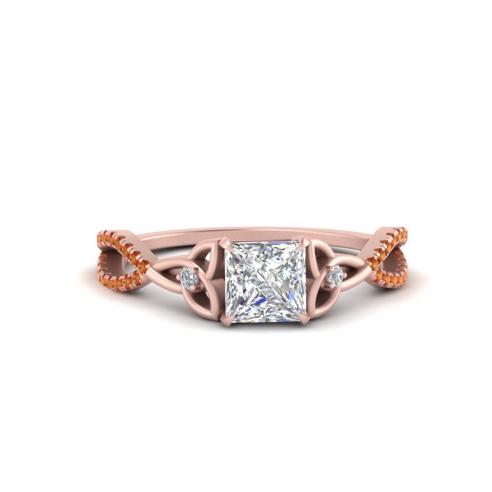 entwined-celtic-princess-cut-love-knot-orange-sapphire-engagement-ring-in-rose-gold-FD9306PRRGSAOR-NL-RG