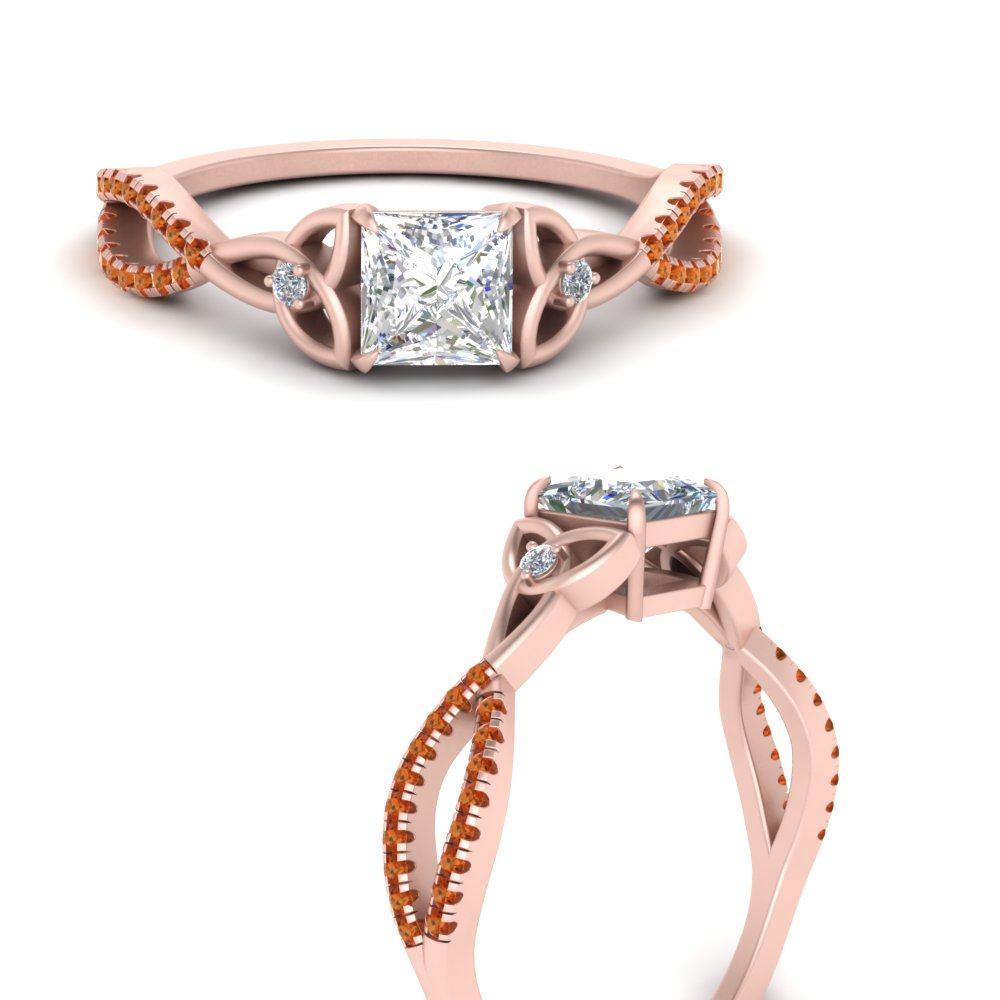 entwined-celtic-princess-cut-love-knot-orange-sapphire-engagement-ring-in-rose-gold-FD9306PRRGSAOR-NL-RG