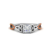 Load image into Gallery viewer, entwined-celtic-princess-cut-love-knot-orange-sapphire-engagement-ring-in-white-gold-FD9306PRRGSAOR-NL-WG