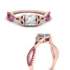 Load image into Gallery viewer, entwined-celtic-princess-cut-love-knot-pink-sapphire-engagement-ring-in-rose-gold-FD9306PRRGSADRPI-NL-RG