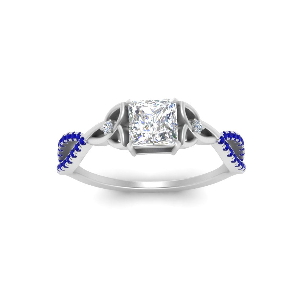 entwined-celtic-princess-cut-love-knot-sapphire-engagement-ring-in-white-gold-FD9306PRRGSABL-NL-WG