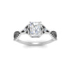 Load image into Gallery viewer, entwined-celtic-radiant-cut-love-knot-black-diamond-engagement-ring-in-white-gold-FD9306RARGBLACK-NL-WG