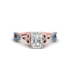 Load image into Gallery viewer, entwined-celtic-radiant-cut-love-knot-blue-topaz-engagement-ring-in-rose-gold-FD9306RARGICBLTO-NL-RG