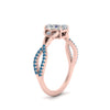 Load image into Gallery viewer, entwined-celtic-radiant-cut-love-knot-blue-topaz-engagement-ring-in-rose-gold-FD9306RARGICBLTO-NL-RG