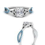 Load image into Gallery viewer, entwined-celtic-radiant-cut-love-knot-blue-topaz-engagement-ring-in-white-gold-FD9306RARGICBLTO-NL-WG
