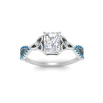 Load image into Gallery viewer, entwined-celtic-radiant-cut-love-knot-blue-topaz-engagement-ring-in-white-gold-FD9306RARGICBLTO-NL-WG
