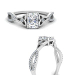 Load image into Gallery viewer, entwined-celtic-radiant-cut-love-knot-diamond-engagement-ring-in-white-gold-FD9306RAR-NL-WG
