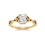 Load image into Gallery viewer, entwined-celtic-radiant-cut-love-knot-diamond-engagement-ring-in-yellow-gold-FD9306RAR-NL-YG
