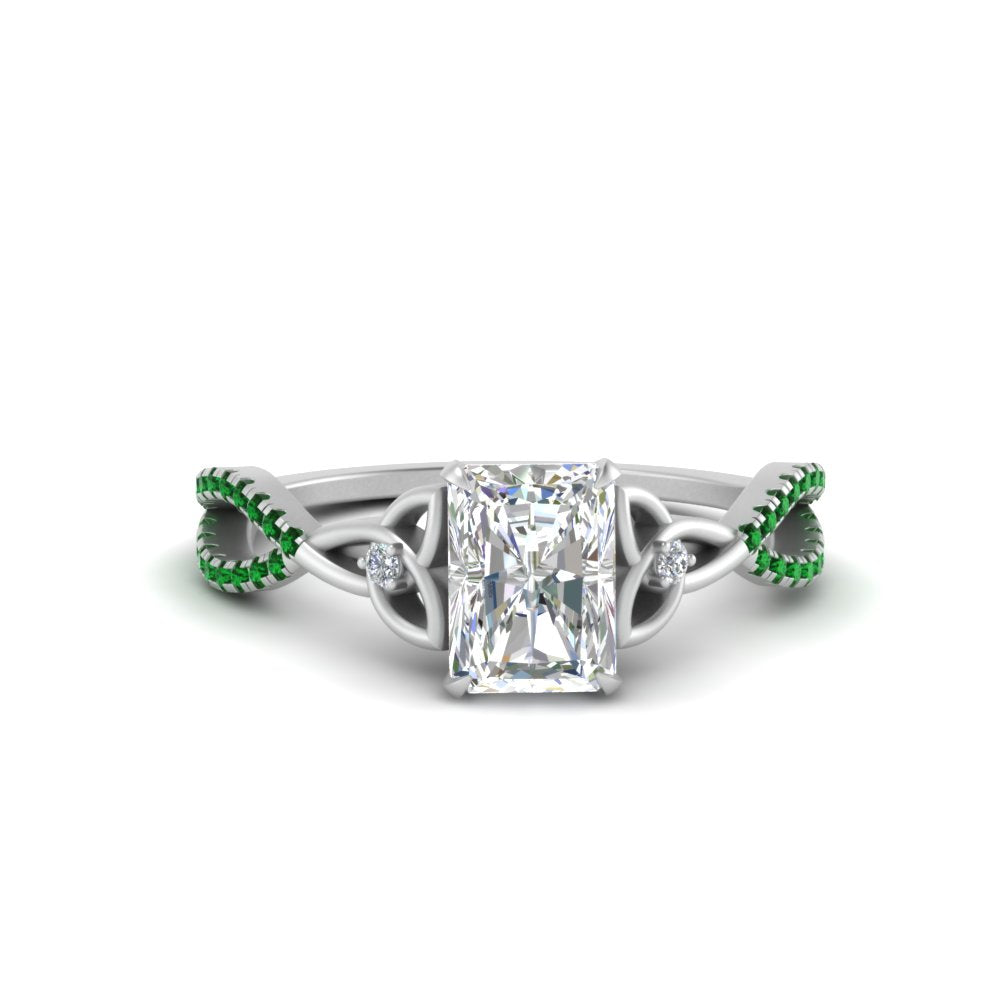 entwined-celtic-radiant-cut-love-knot-emerald-engagement-ring-in-white-gold-FD9306RARGEMGR-NL-WG