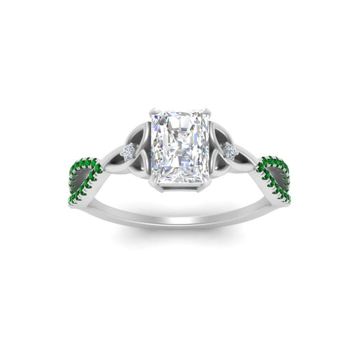 entwined-celtic-radiant-cut-love-knot-emerald-engagement-ring-in-white-gold-FD9306RARGEMGR-NL-WG