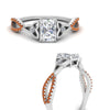 Load image into Gallery viewer, entwined-celtic-radiant-cut-love-knot-orange-sapphire-engagement-ring-in-white-gold-FD9306RARGSAOR-NL-WG