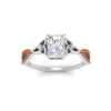 Load image into Gallery viewer, entwined-celtic-radiant-cut-love-knot-orange-sapphire-engagement-ring-in-white-gold-FD9306RARGSAOR-NL-WG