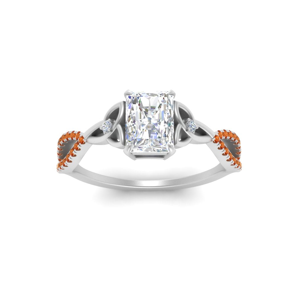 entwined-celtic-radiant-cut-love-knot-orange-sapphire-engagement-ring-in-white-gold-FD9306RARGSAOR-NL-WG