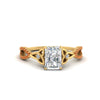 Load image into Gallery viewer, entwined-celtic-radiant-cut-love-knot-orange-sapphire-engagement-ring-in-yellow-gold-FD9306RARGSAOR-NL-YG