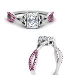 Load image into Gallery viewer, entwined-celtic-radiant-cut-love-knot-pink-sapphire-engagement-ring-in-white-gold-FD9306RARGSADRPI-NL-WG