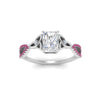 Load image into Gallery viewer, entwined-celtic-radiant-cut-love-knot-pink-sapphire-engagement-ring-in-white-gold-FD9306RARGSADRPI-NL-WG