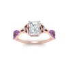 Load image into Gallery viewer, entwined-celtic-radiant-cut-love-knot-purple-topaz-engagement-ring-in-rose-gold-FD9306RARGVITO-NL-RG
