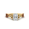 Load image into Gallery viewer, entwined-celtic-radiant-cut-love-knot-ruby-engagement-ring-in-yellow-gold-FD9306RARGRUDR-NL-YG