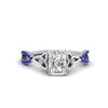 Load image into Gallery viewer, entwined-celtic-radiant-cut-love-knot-sapphire-engagement-ring-in-white-gold-FD9306RARGSABL-NL-WG