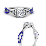 Load image into Gallery viewer, entwined-celtic-radiant-cut-love-knot-sapphire-engagement-ring-in-white-gold-FD9306RARGSABL-NL-WG