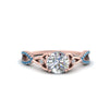 Load image into Gallery viewer, entwined-celtic-round-cut-love-knot-blue-topaz-engagement-ring-in-rose-gold-FD9306RORGICBLTO-NL-RG