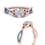 Load image into Gallery viewer, entwined-celtic-round-cut-love-knot-blue-topaz-engagement-ring-in-rose-gold-FD9306RORGICBLTO-NL-RG
