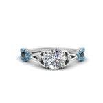 Load image into Gallery viewer, entwined-celtic-round-cut-love-knot-blue-topaz-engagement-ring-in-white-gold-FD9306RORGICBLTO-NL-WG
