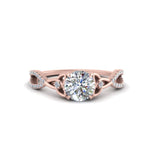 Load image into Gallery viewer, entwined-celtic-round-cut-love-knot-diamond-engagement-ring-in-rose-gold-FD9306ROR-NL-RG
