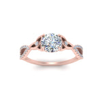 Load image into Gallery viewer, entwined-celtic-round-cut-love-knot-diamond-engagement-ring-in-rose-gold-FD9306ROR-NL-RG
