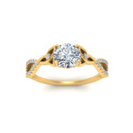 Load image into Gallery viewer, entwined-celtic-round-cut-love-knot-diamond-engagement-ring-in-yellow-gold-FD9306ROR-NL-YG
