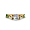 Load image into Gallery viewer, entwined-celtic-round-cut-love-knot-emerald-engagement-ring-in-yellow-gold-FD9306RORGEMGR-NL-YG